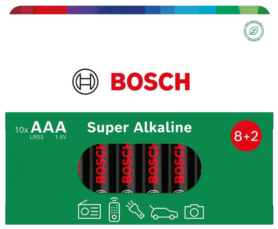 Vega BATERIA BOSCH  AAA SUPER ALKALINE