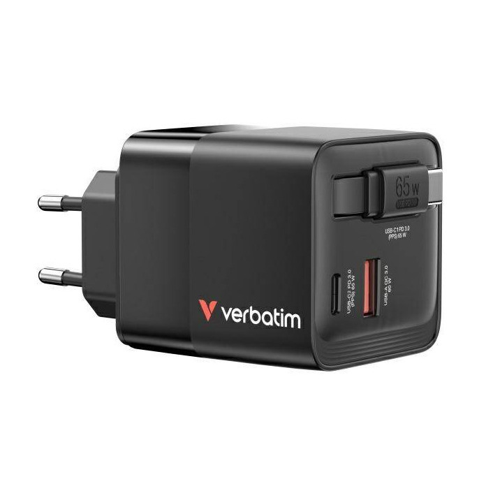 Verbatim GaN ścienna 1x USB-A 2x