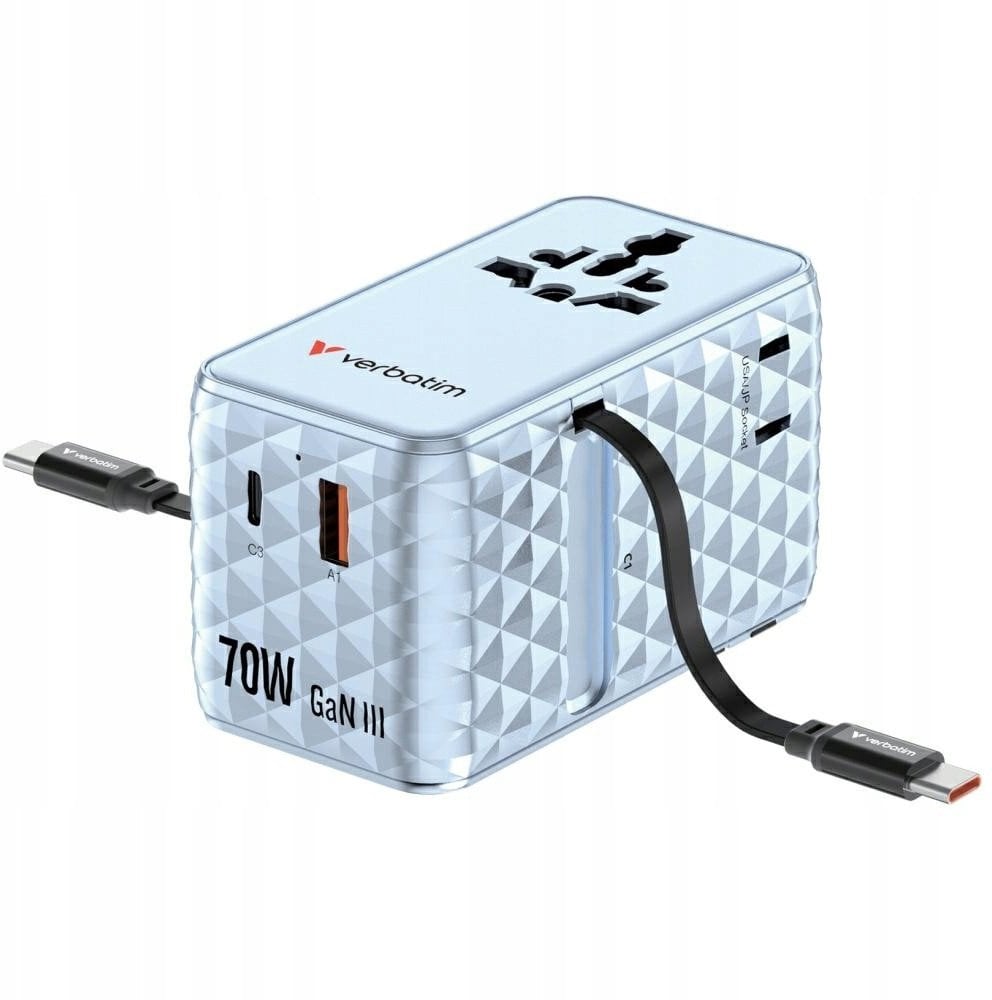 Verbatim Verbatim Travel  EU/UK/US GaN 1xUSB-C/1xUSB-A/2xUSB-C