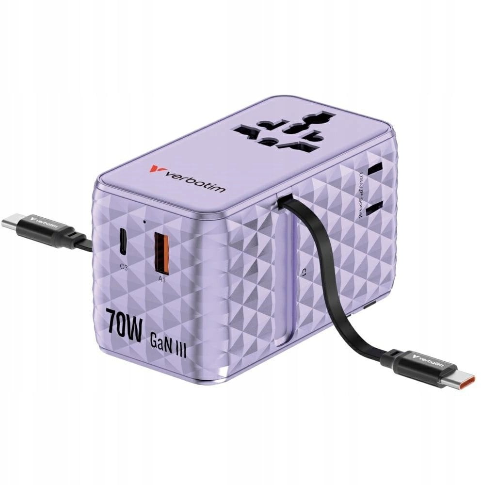 Verbatim Verbatim Travel  EU/UK/US GaN 1xUSB-C/1xUSB-A/2xUSB-C
