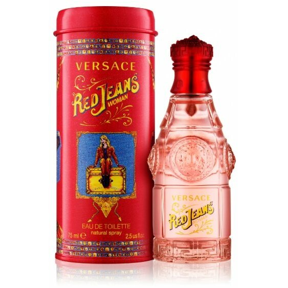 Versace  damskie Jeans Red EDT 75