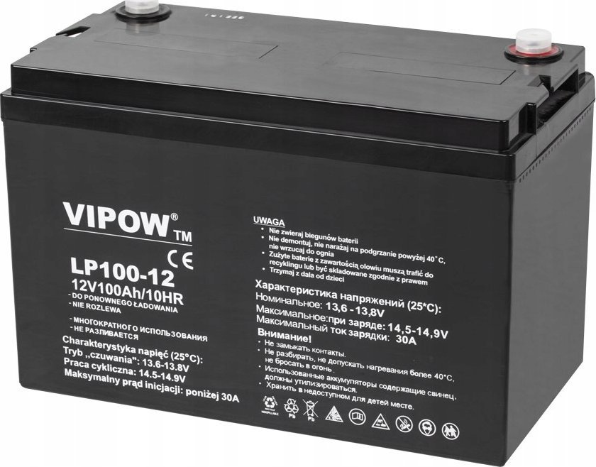 Vipow  żelowy VIPOW 12V 100Ah |