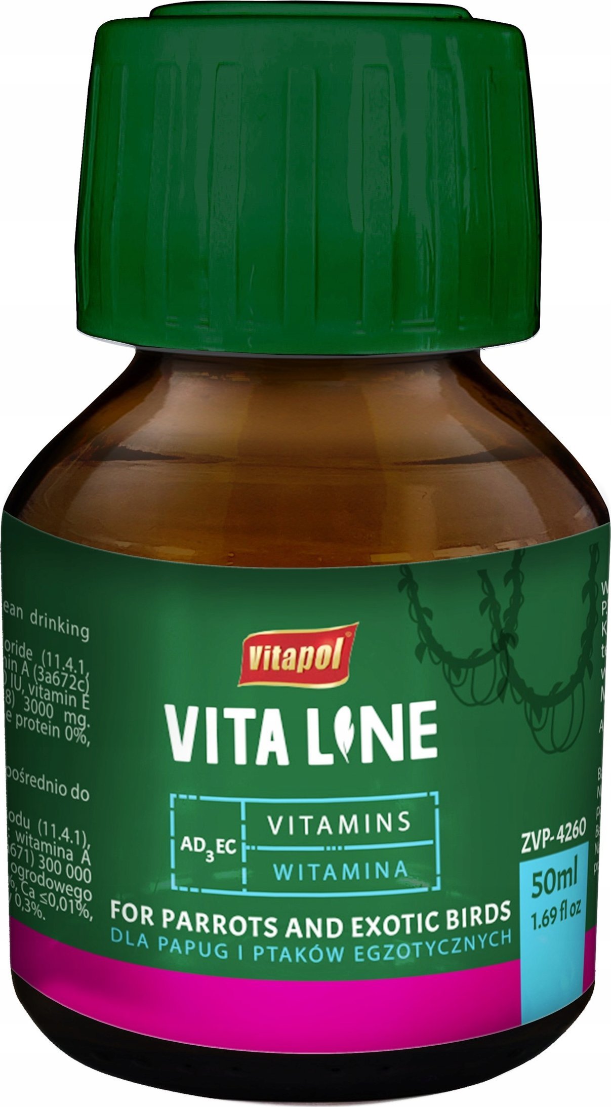 Vitapol Vitaline AD3EC  egzotycznych 50ml |