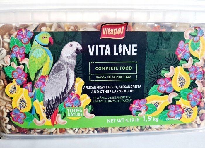 Vitapol Vitaline Karma pełnoporcjoważako, aleksandretty inne