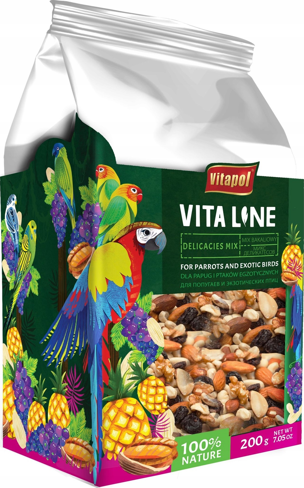 Vitapol Vitaline Mix bakaliowypapug i egzotycznych