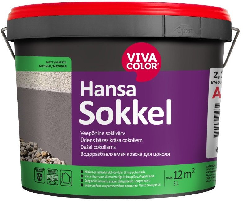 VivaColor PAINT FOR SOCLE HANSA SOKKEL