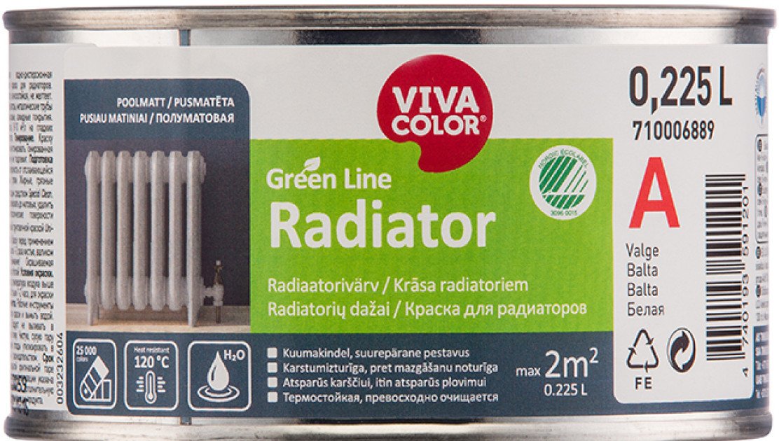 VivaColor PAINT GREEN LINE RADIATOR A