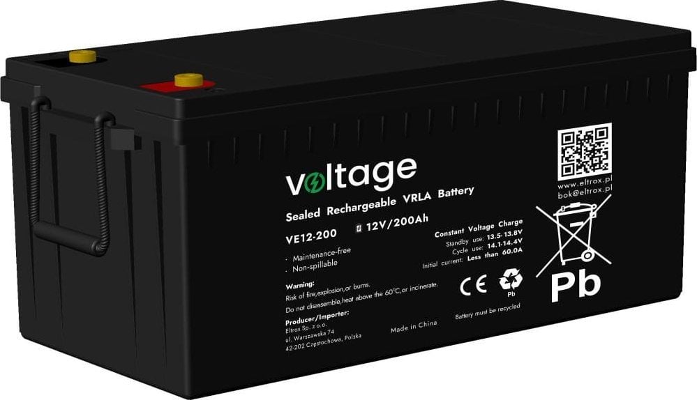 Voltage  AGM Voltage 12V 200Ah VE12-200