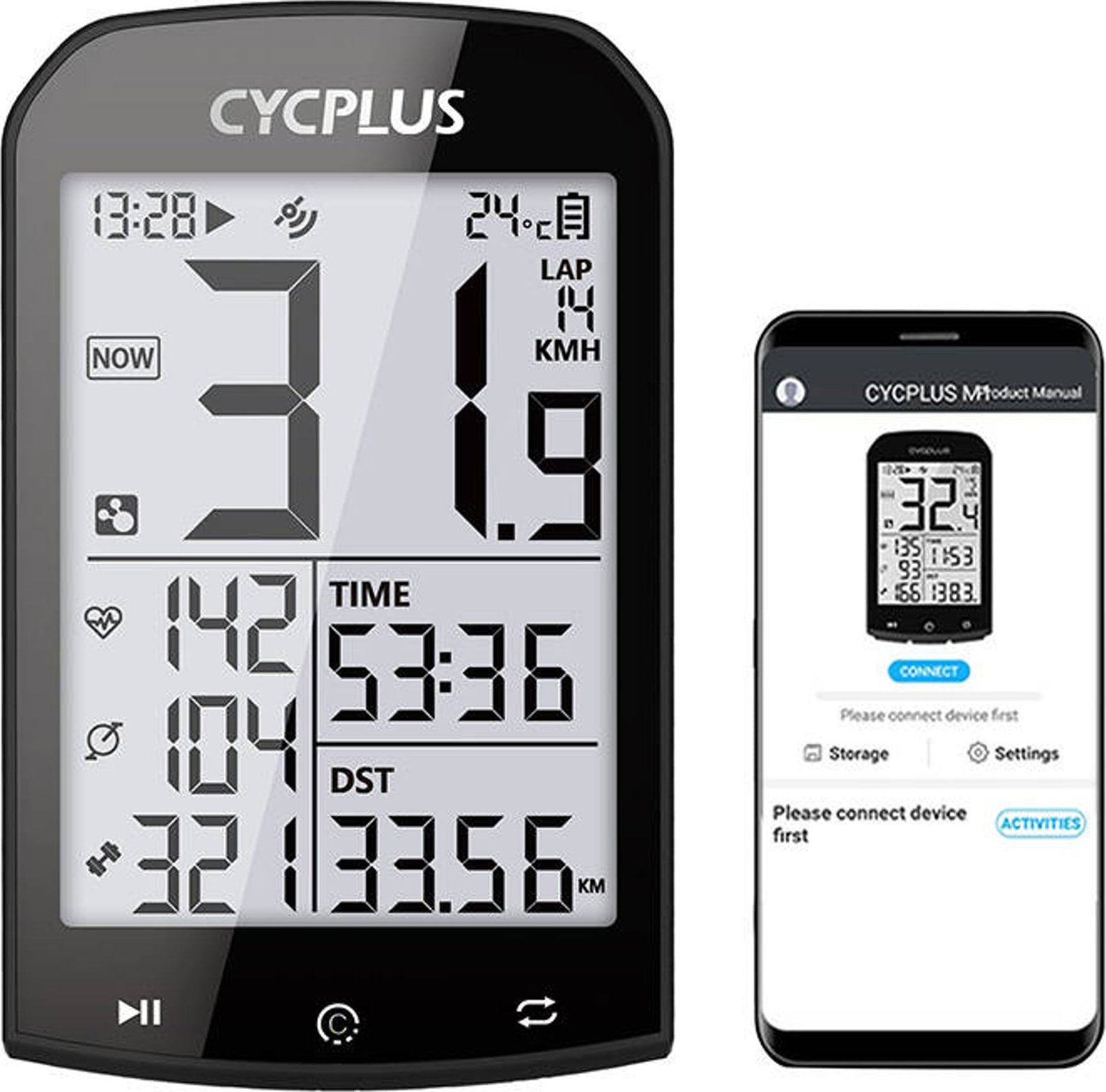 Wahoo Komputer Cycplus M1- kompatybilne z: