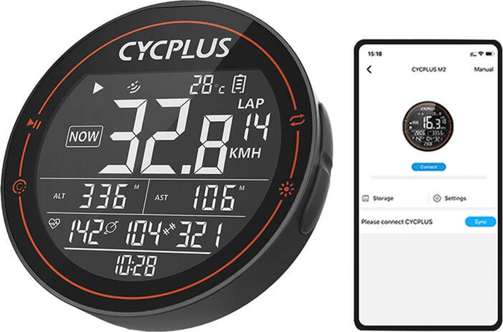 Wahoo Komputer  Cycplus M2 - kompatybilne