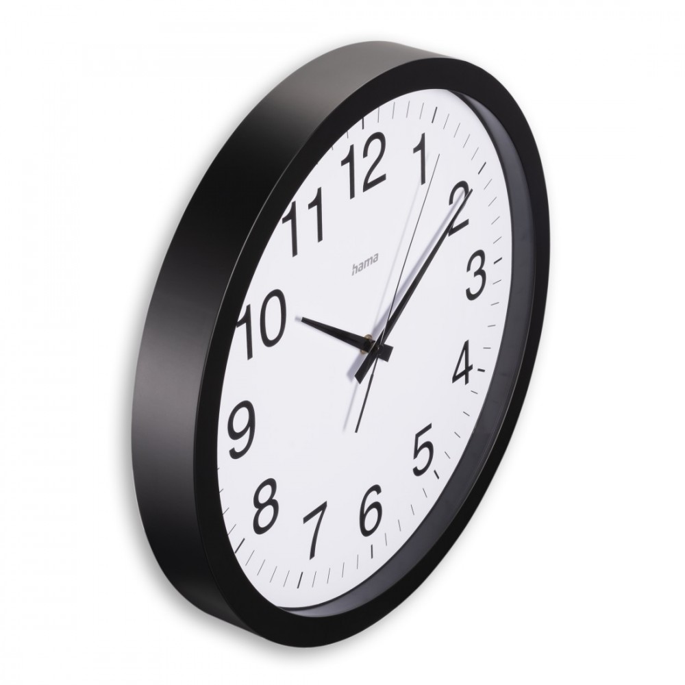 Hama wall clock 40cm black |