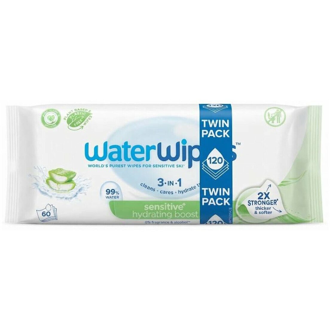 WaterWipes WATERWIPERS_Sensitive Hydrating Boost chusteczki nawilżane
