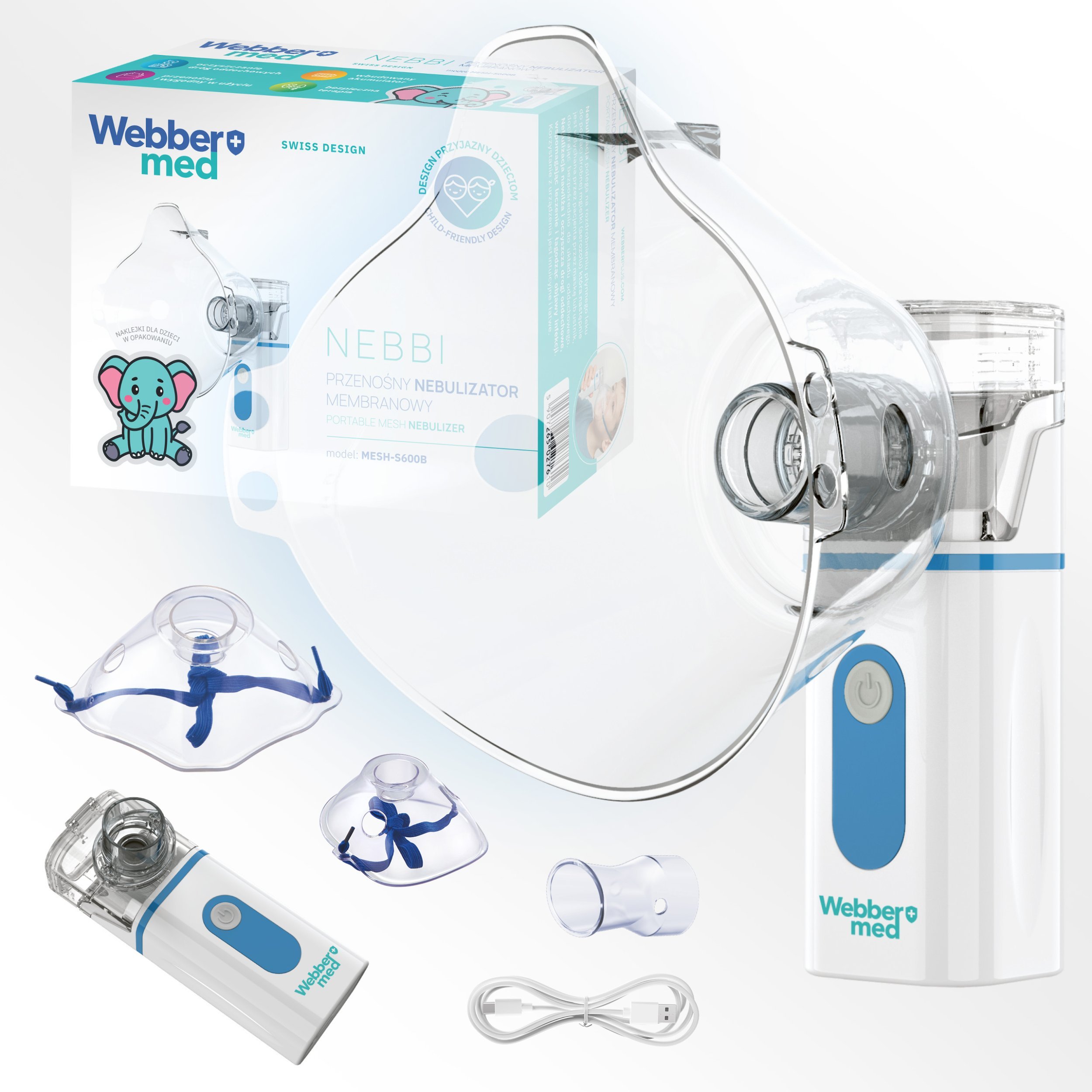 Webber INHALATOR NEBULIZATOR i DOROSŁYCH -