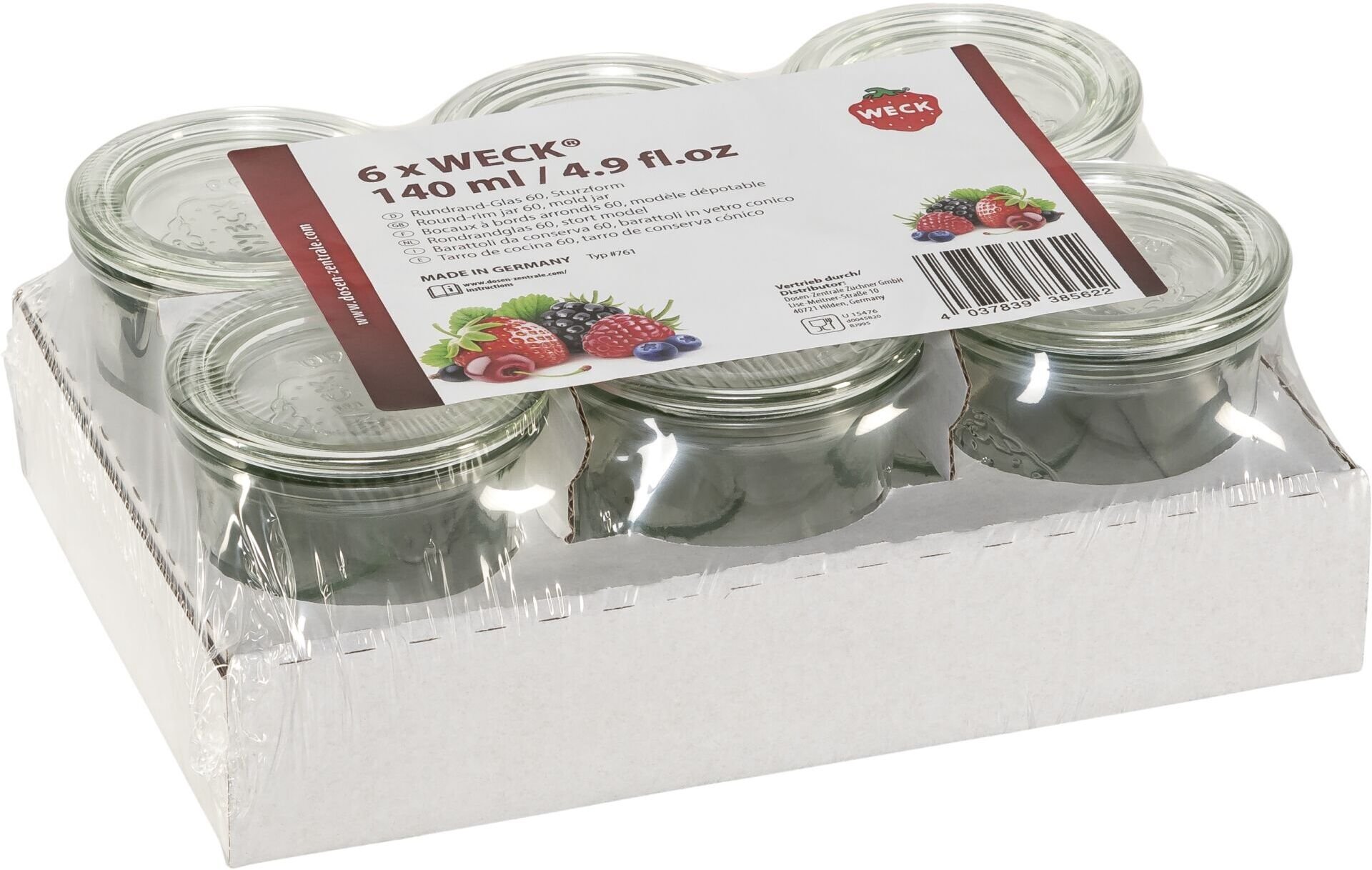 WECK Mini Preserving 140ml, 6 pcs