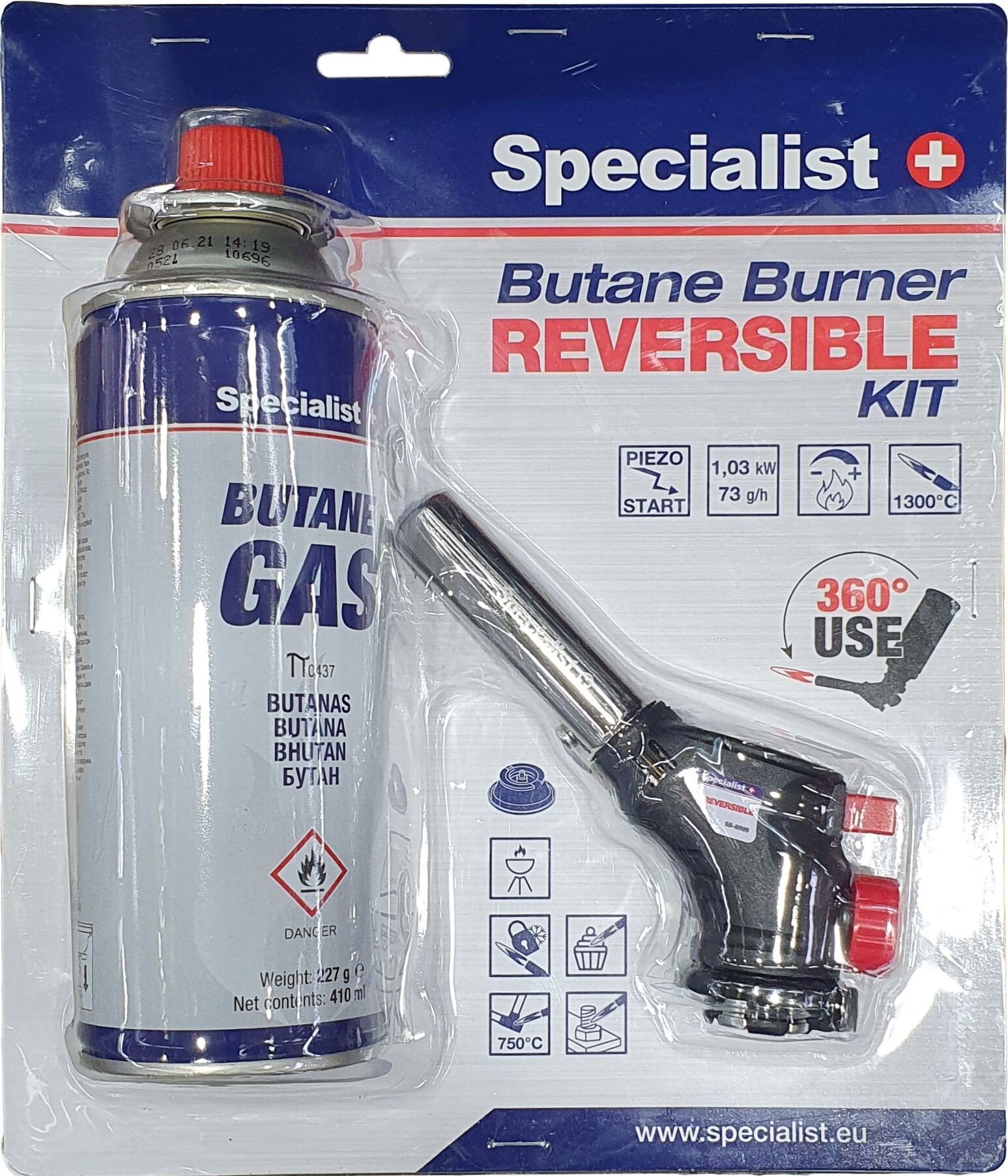 Weldline Gas burner SPECIALIST+, up to