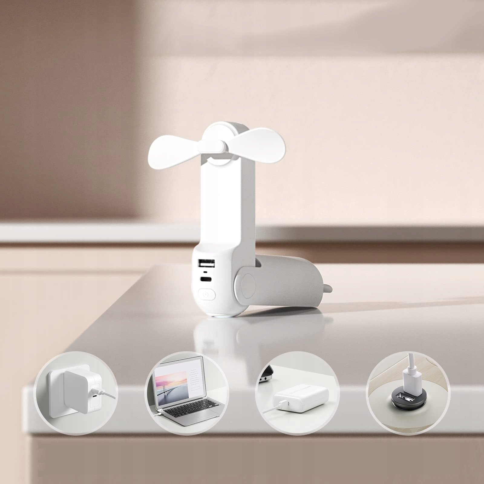 Jisulife Mini wentylator Jisulife Handheld Fan