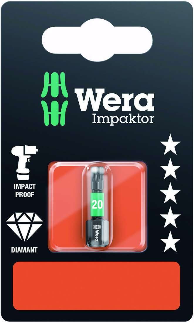 Wera Bit  Impaktor w , TX 20