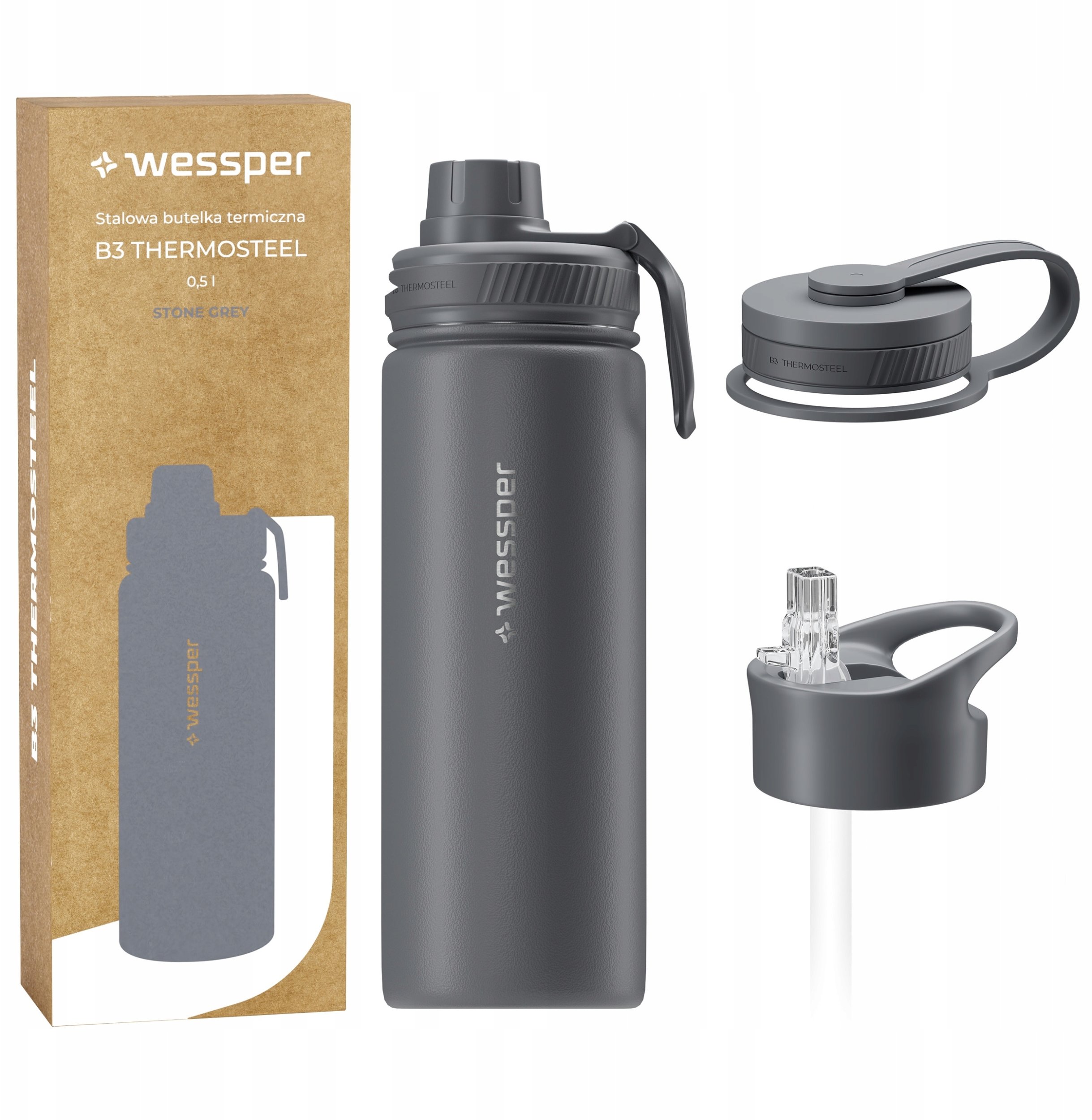 Wessper termiczna B3 Thermosteel 500ml (WES266-GR-500)