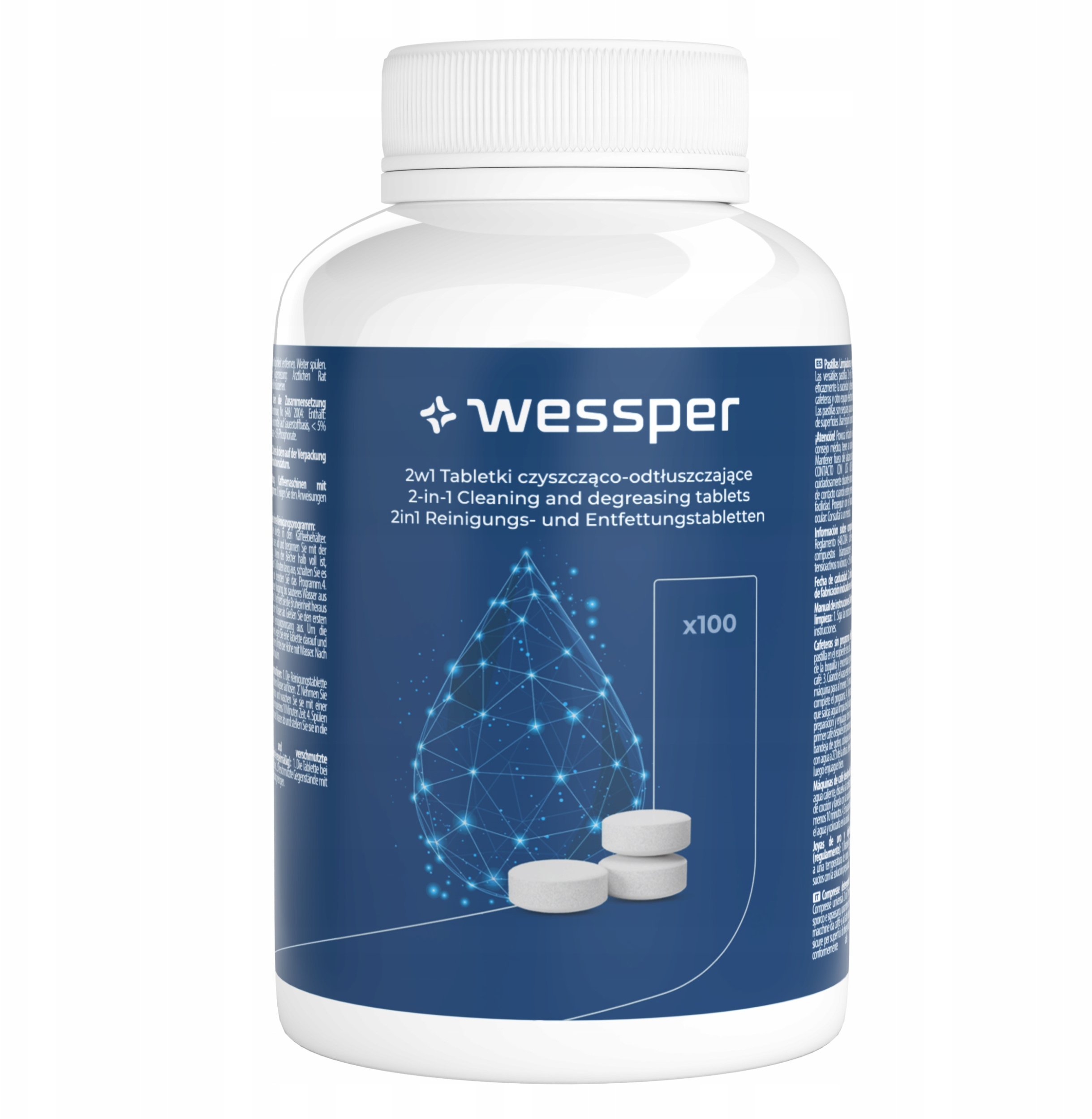 Wessper Wessper Tabletki czyszcząco-odtłuszczające 100 (WES078-100)