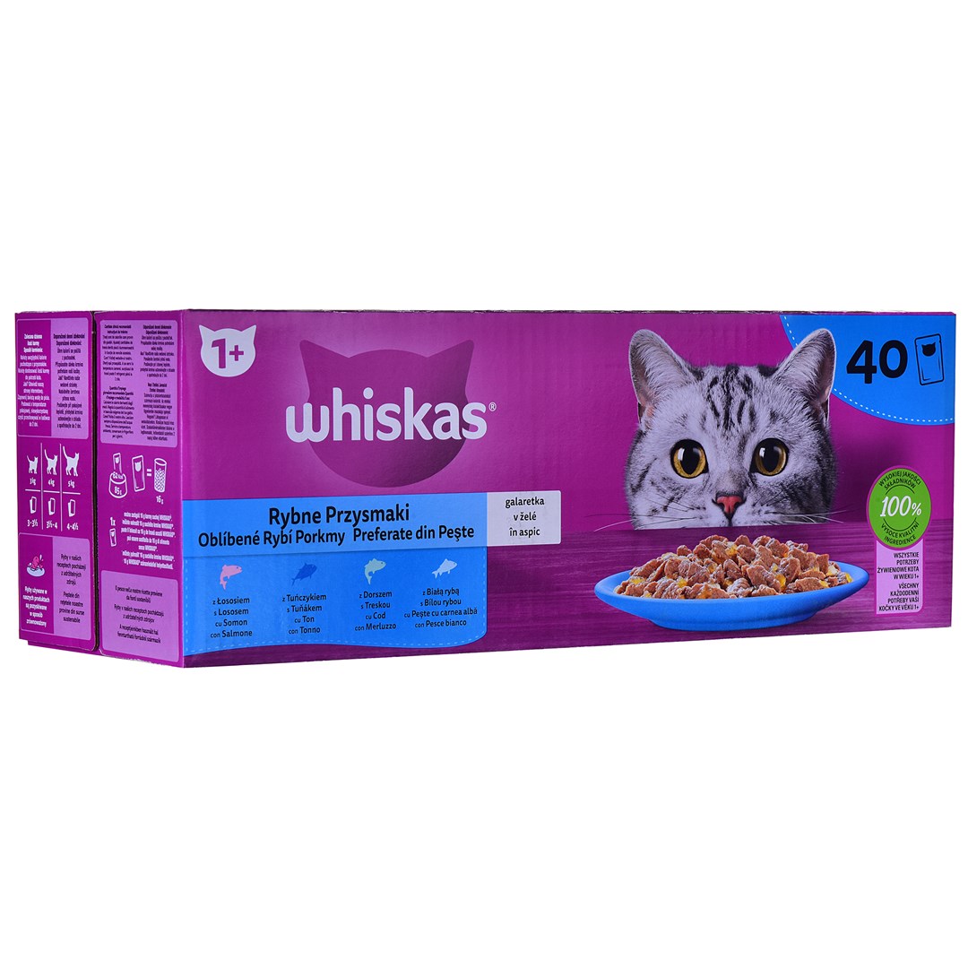 WHISKAS Fish Favourites in jelly -