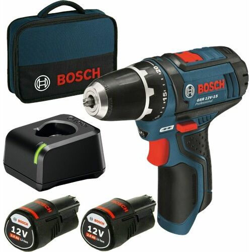 - Bosch GSR 12V-15 12 V