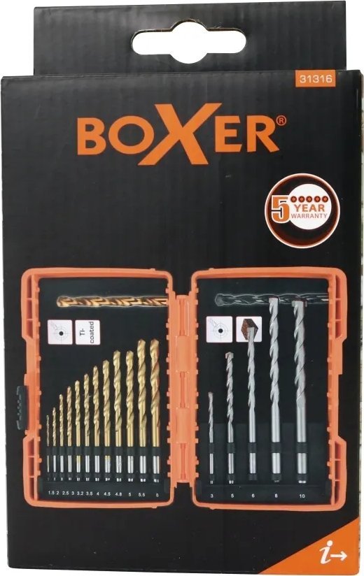 BOXER Borsæt - 17 dele kombi