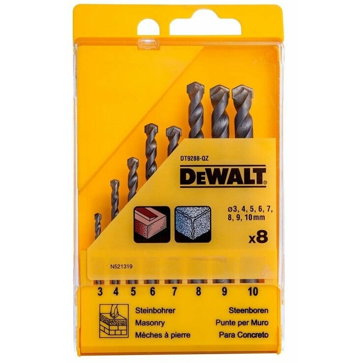 Dewalt MASONRY BIT 8 PC SET