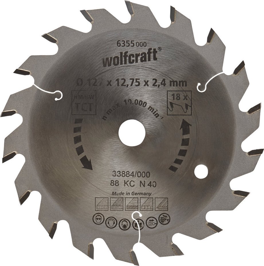 Wolfcraft 127/12,75 mm HM -kie