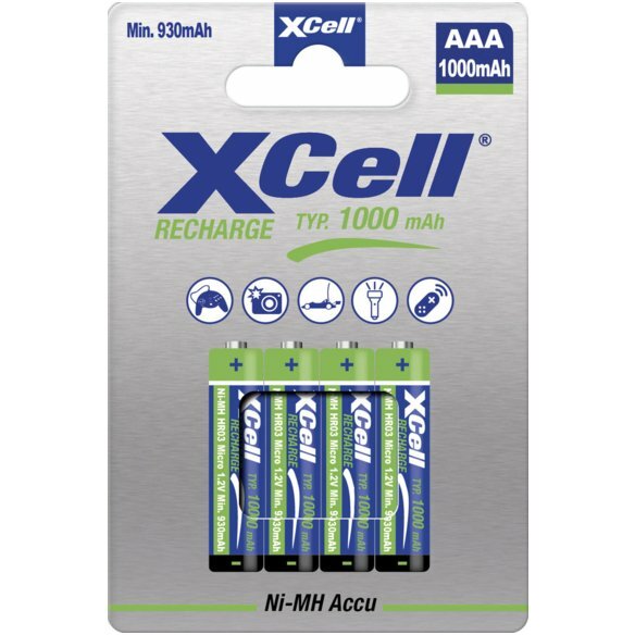 XCell Akku X1000 Ni-MH Micro AAA