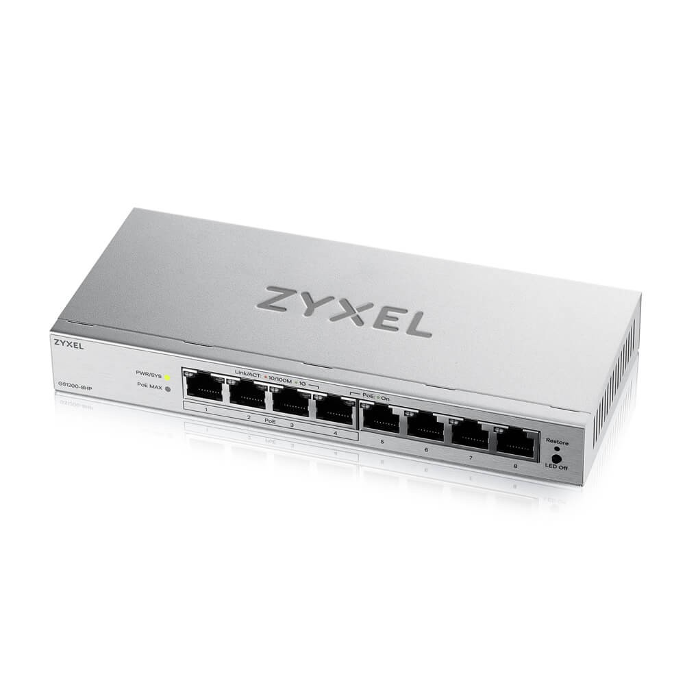 Switch ZyXEL GS1200-8HPv3 (GS1200-8HPV3-EU0101F) | GS1200-8HPV3-EU0101F