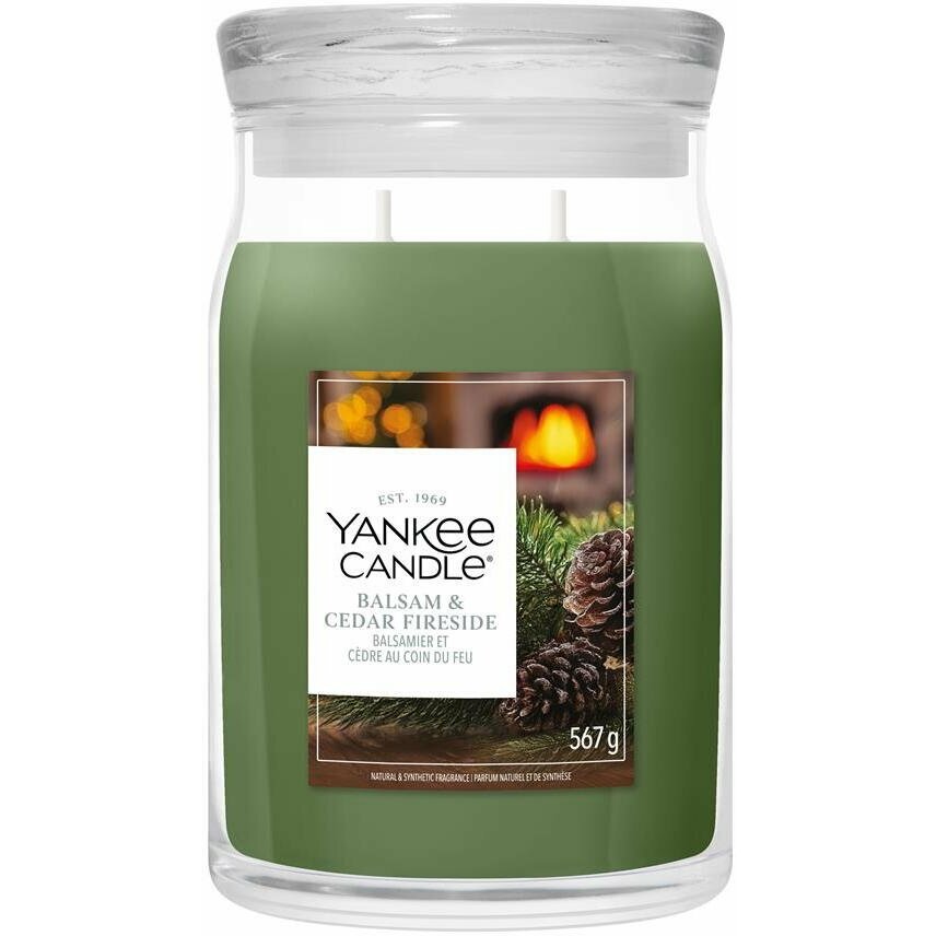 Yankee Candle Balsam & Cedar Fireside