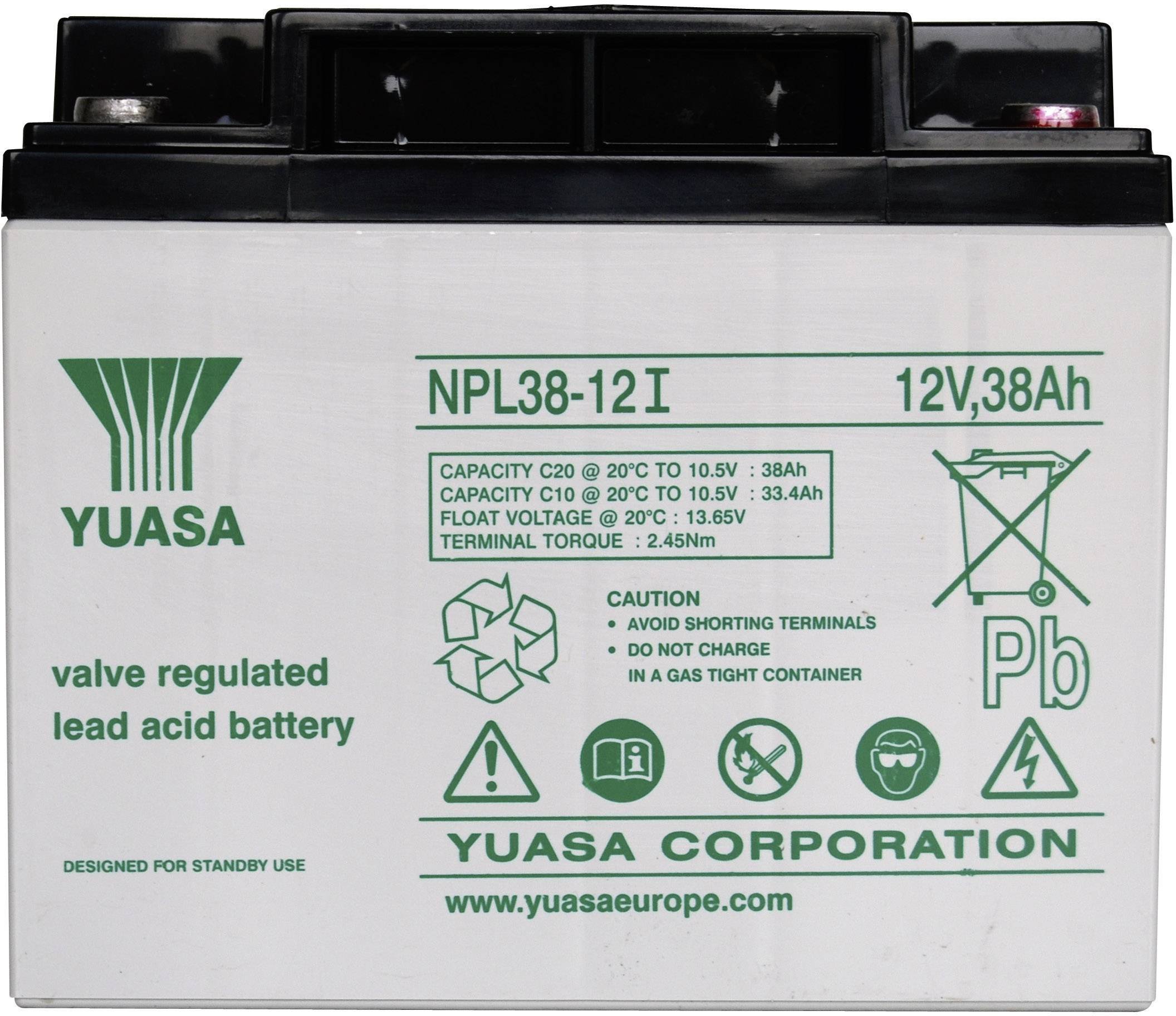Yuasa NP38-12 YUASA 38Ah 12V AGM