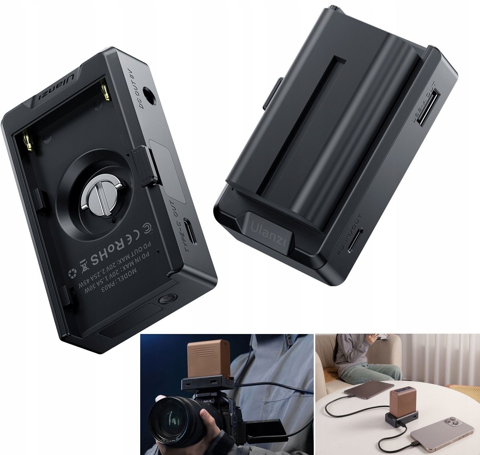 Zasilacz Ulanzi ka Zasilająca Na Usb-c
