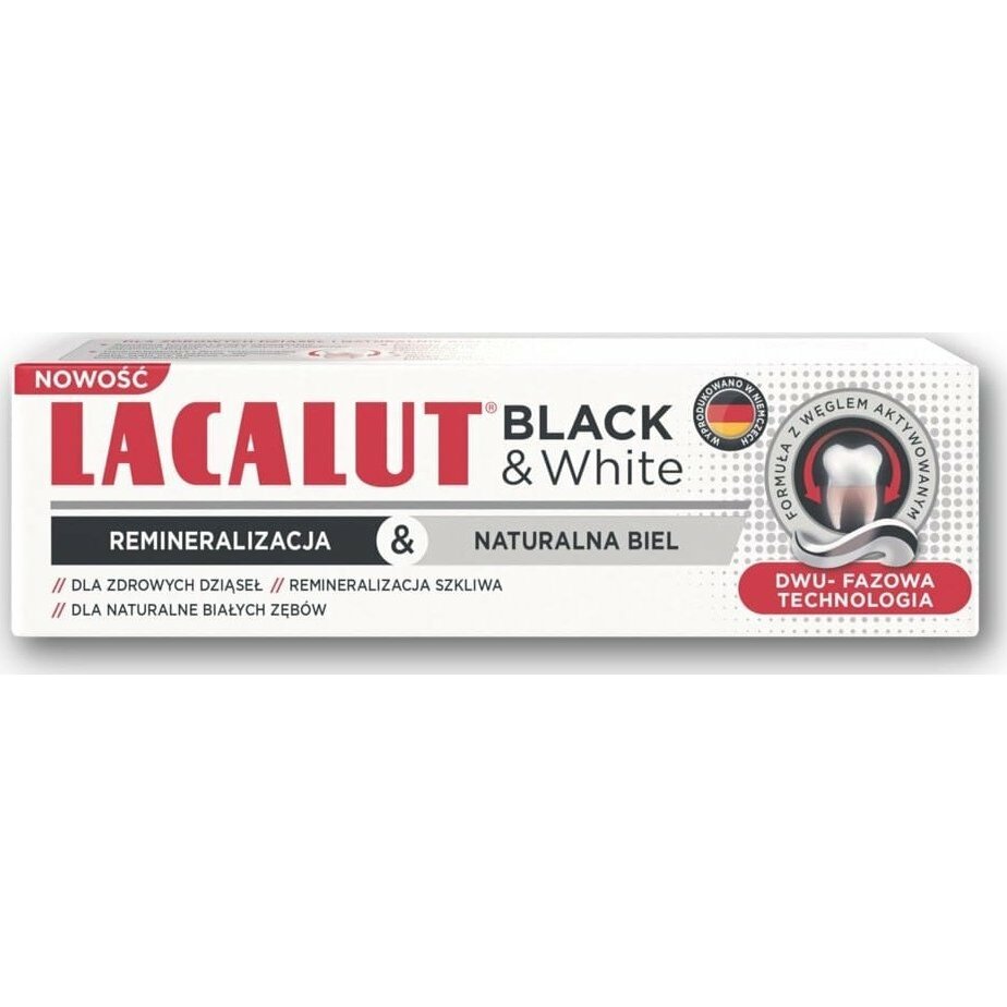 Zdrovit LACALUT Black & White Pasta