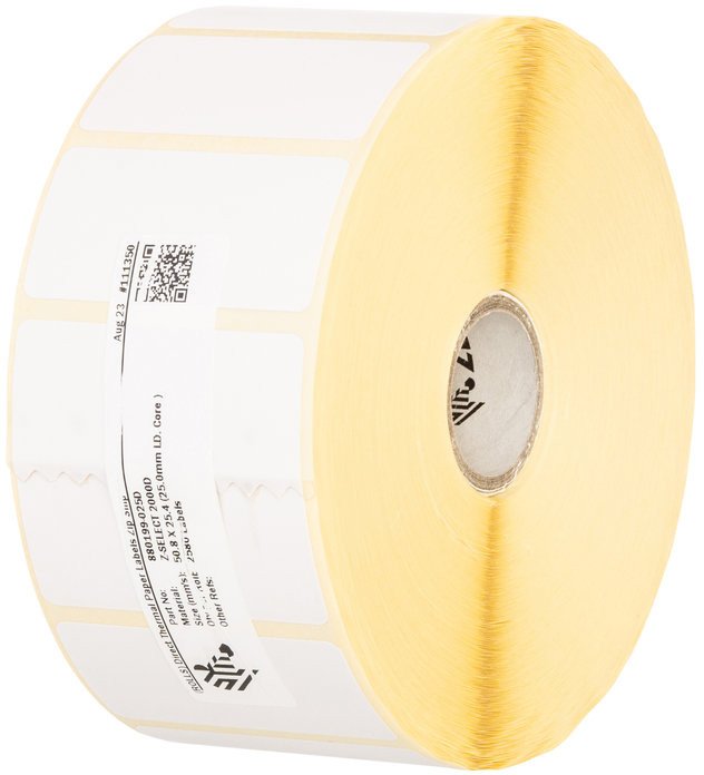 ZEBRA Label, Paper, 102x25mm; Direct Thermal