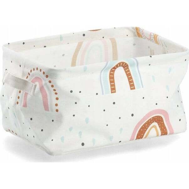 Zeller Storage basket "Rainbow", canvas