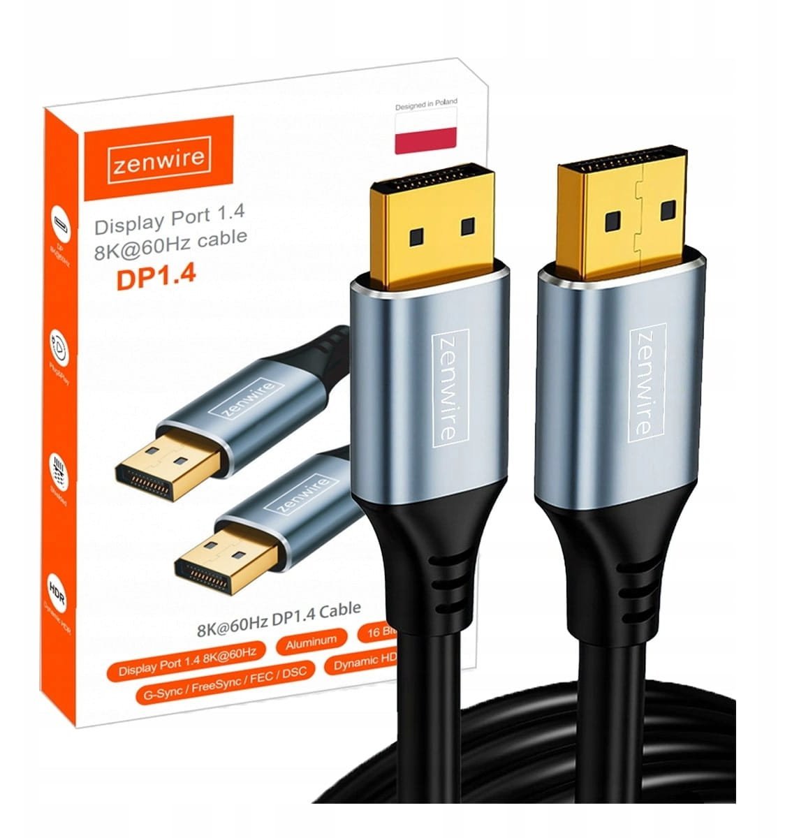 Zenwire Kabel Display Port 1.4