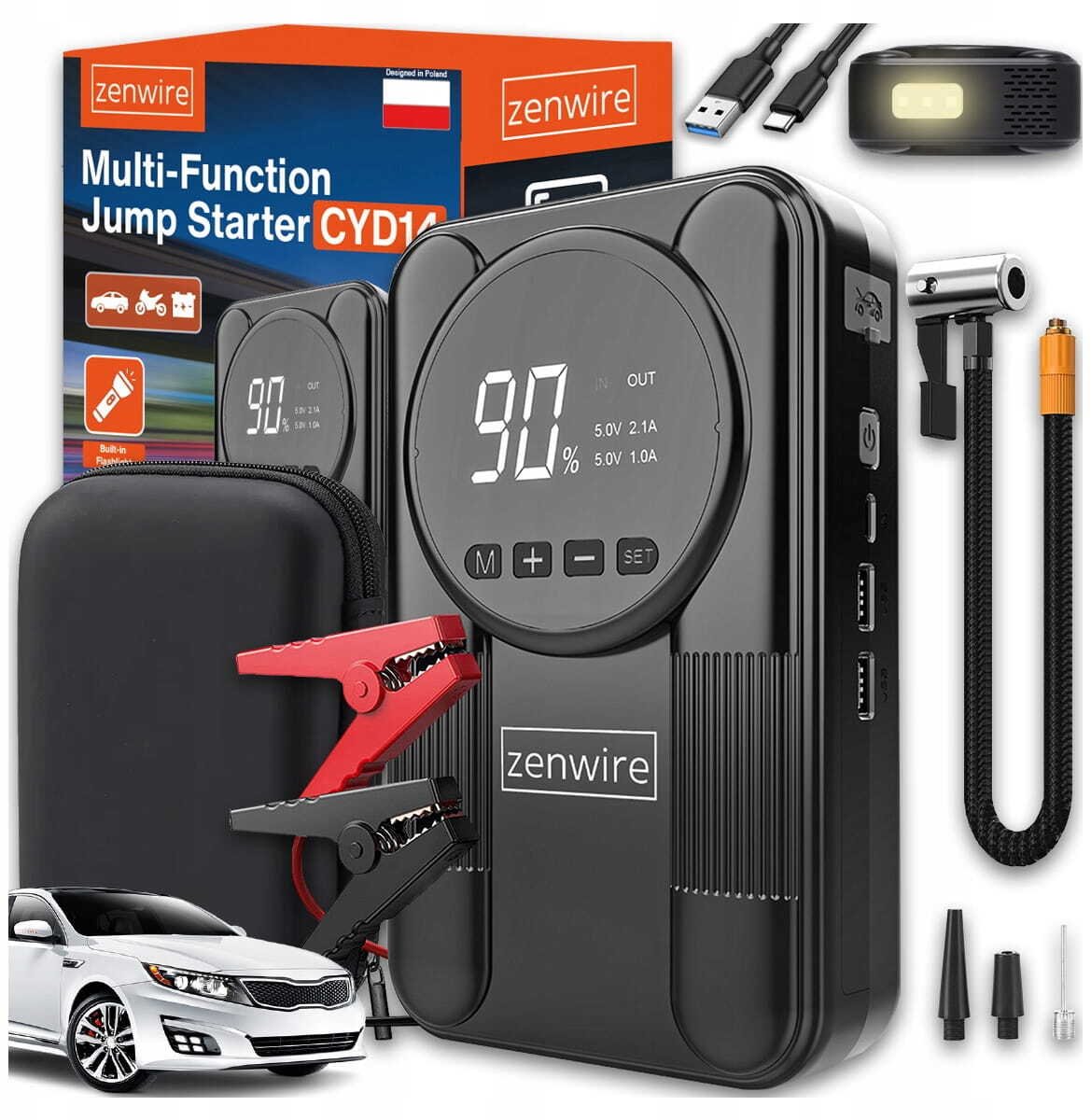 Zenwire   Jump Starter Powerbank   12000 mAh