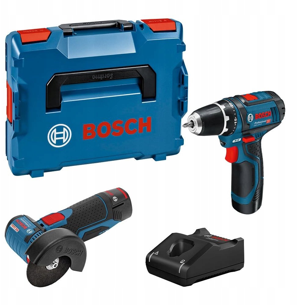 Bosch GSR12V-15+GWS 12V-76 +2x2Ah+GAL12V-40 LB |