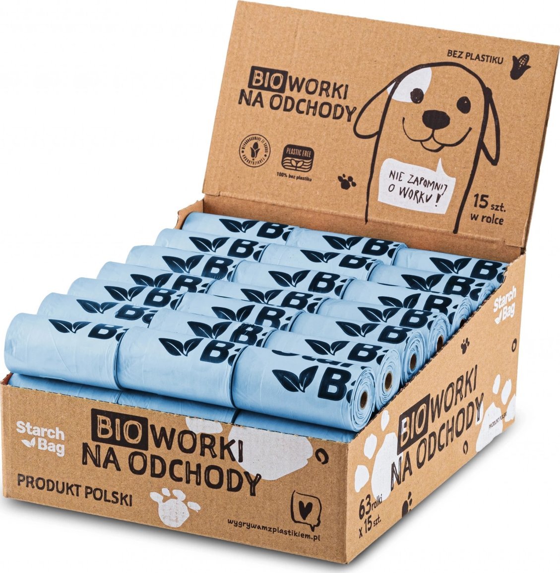 Zolux STARCHBAG Kompostowalne BIOworki*odchody 63 rolki