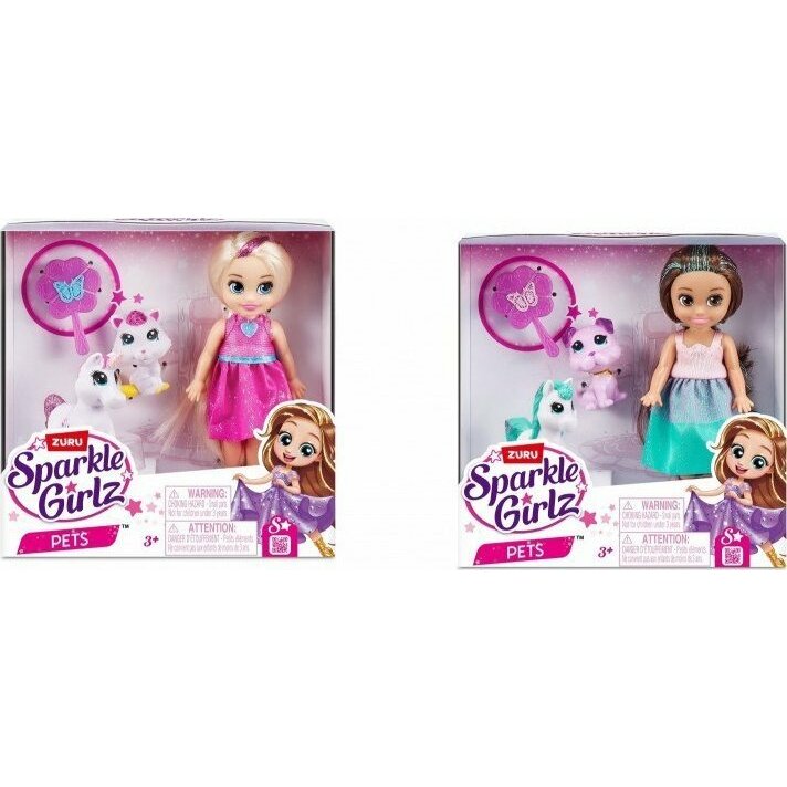 Zuru S001-SPARKLE GIRLZ-DOLLS PLAYSET-DOLLS & PETS-4