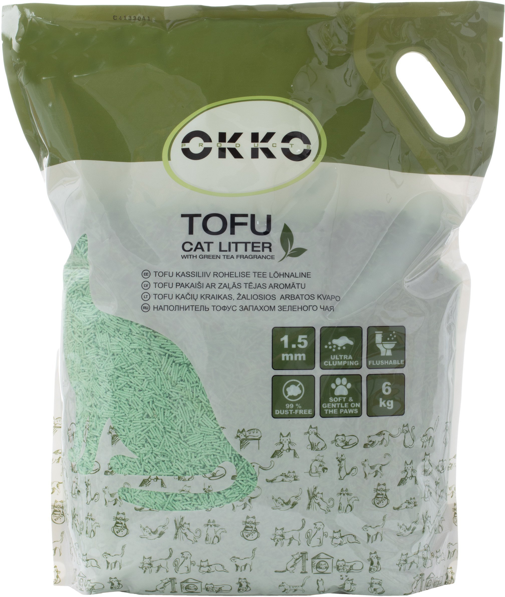 FLAMINGO Żwireko CAT LITTER TOFU GREEN