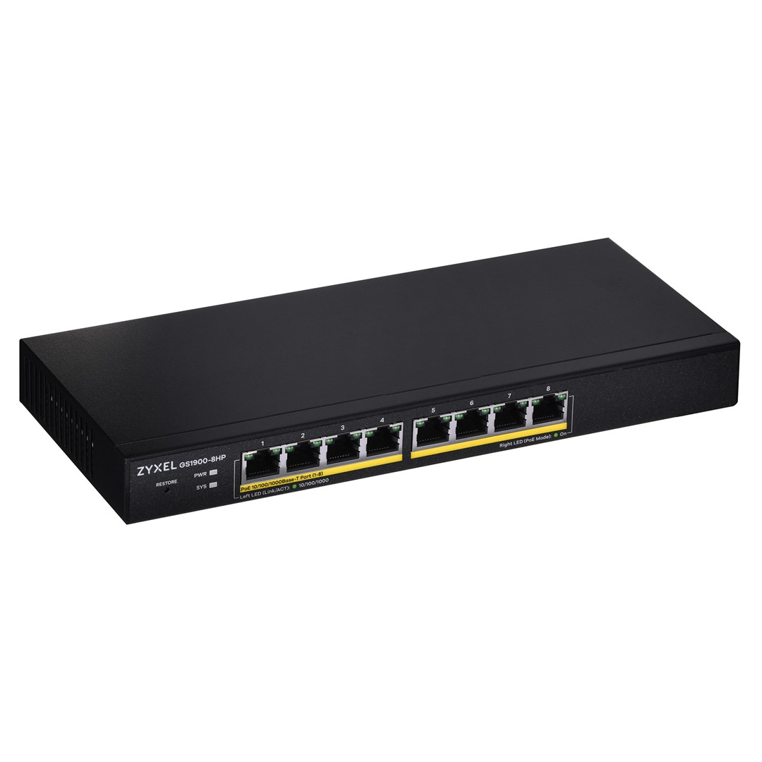 Switch ZyXEL GS1900-8HP (GS1900-8HP-EU0103F) | GS1900-8HP-EU0103F