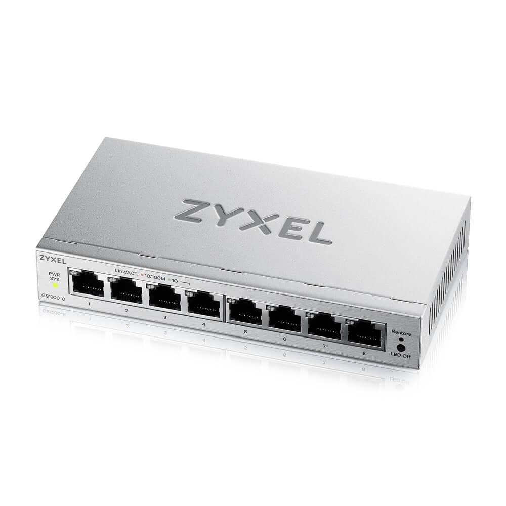 Switch ZyXEL GS1200-8v3 (GS1200-8V3-EU0101F) | GS1200-8V3-EU0101F